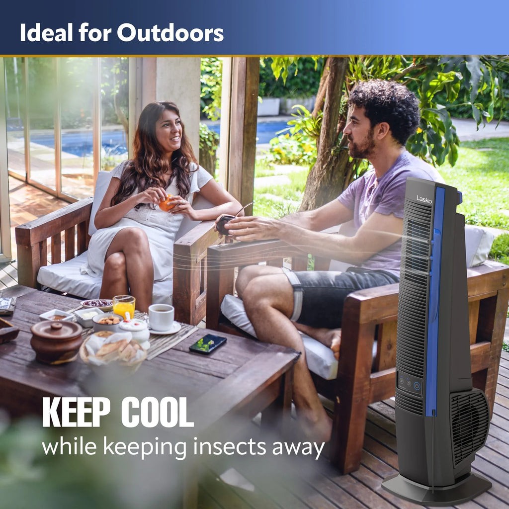 42” 4 Misto Speeds, Power Foot Black Misting 10 with Lasko Fan exterior YF300, Cord, Tower