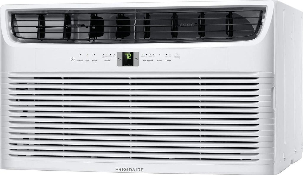 230/208 Air ft. Wall BTU, 14000 Remote, FHTC142WA2 sq. White Conditioner Frigidaire Volts, 700 Cooling