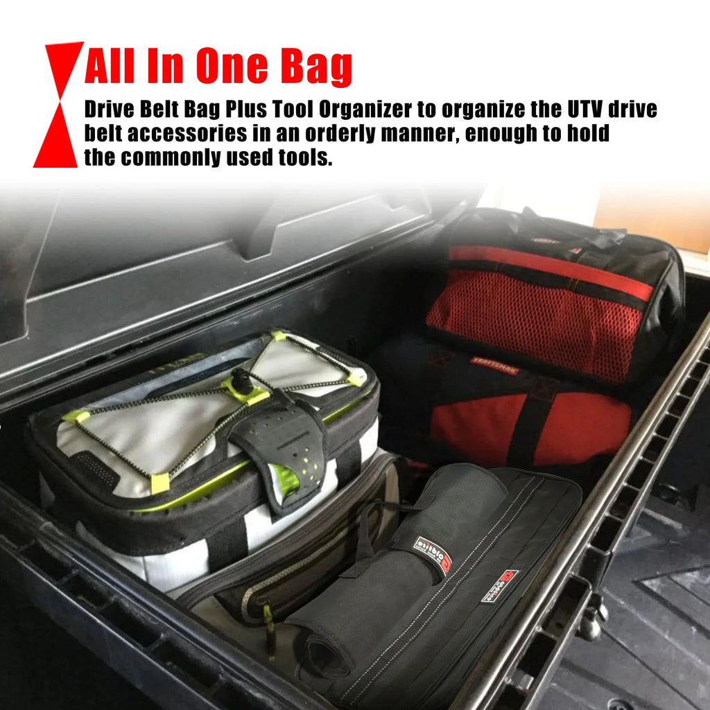 UTV Travel Storage ATV Truck Kit Universal Tool Pouch Organizer Tool Bag Tool for Portable Roll Car with Wrench Storage