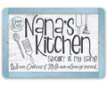 Decor - Durable $25 Kitchen Gift Metal Sign 18") Metal x a (12" - Kitchen - Sign Makes Nana's - and Great Under Use Indoor/exterior Housewarming