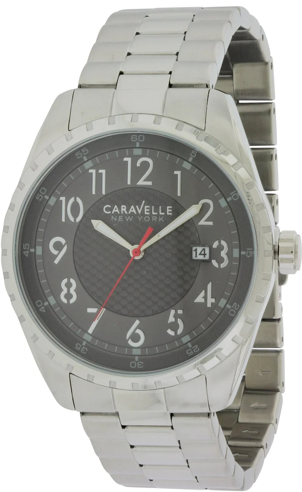 43B134 Watch Stainless Caravelle York New Mens Steel