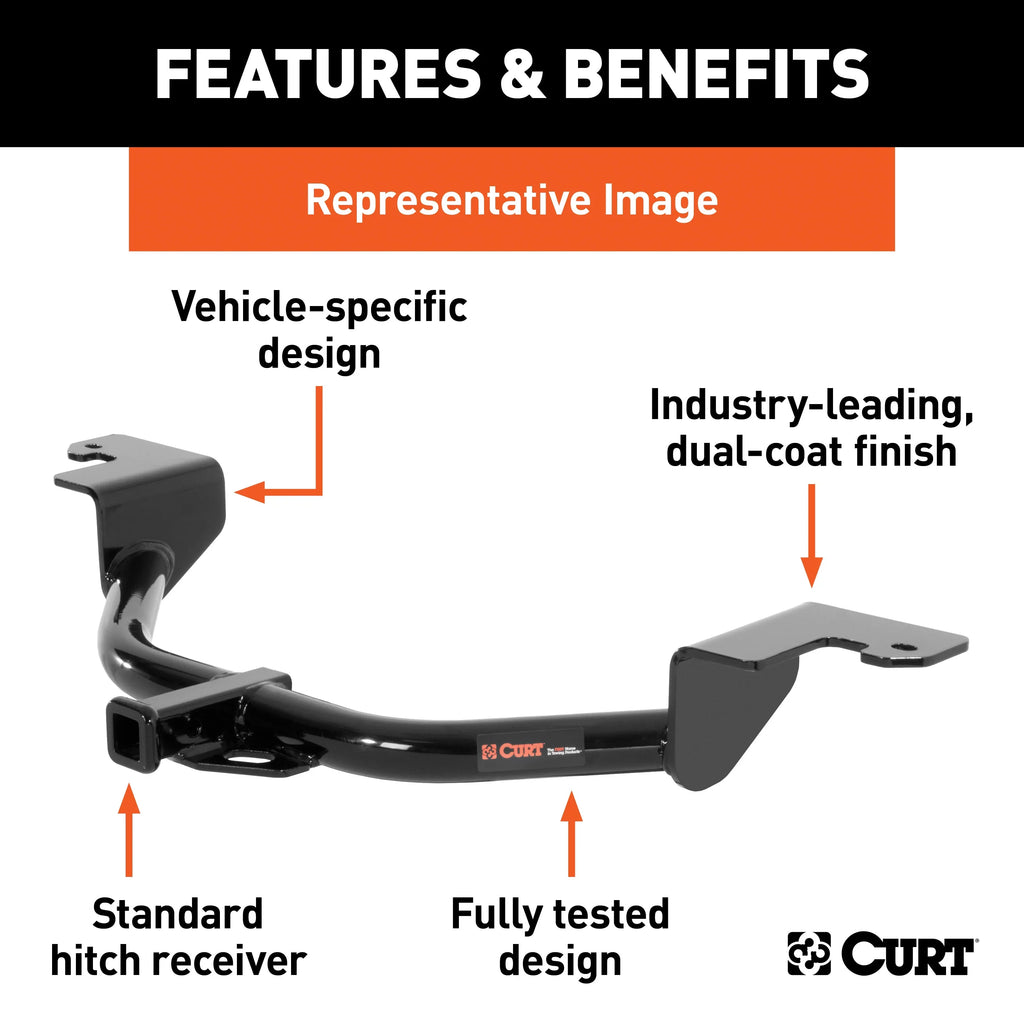 Mount, with Class Ball 1-1/4-Inch Compatible 1 Spark Select with Chevrolet CURT Receiver, 114333 Trailer Hitch