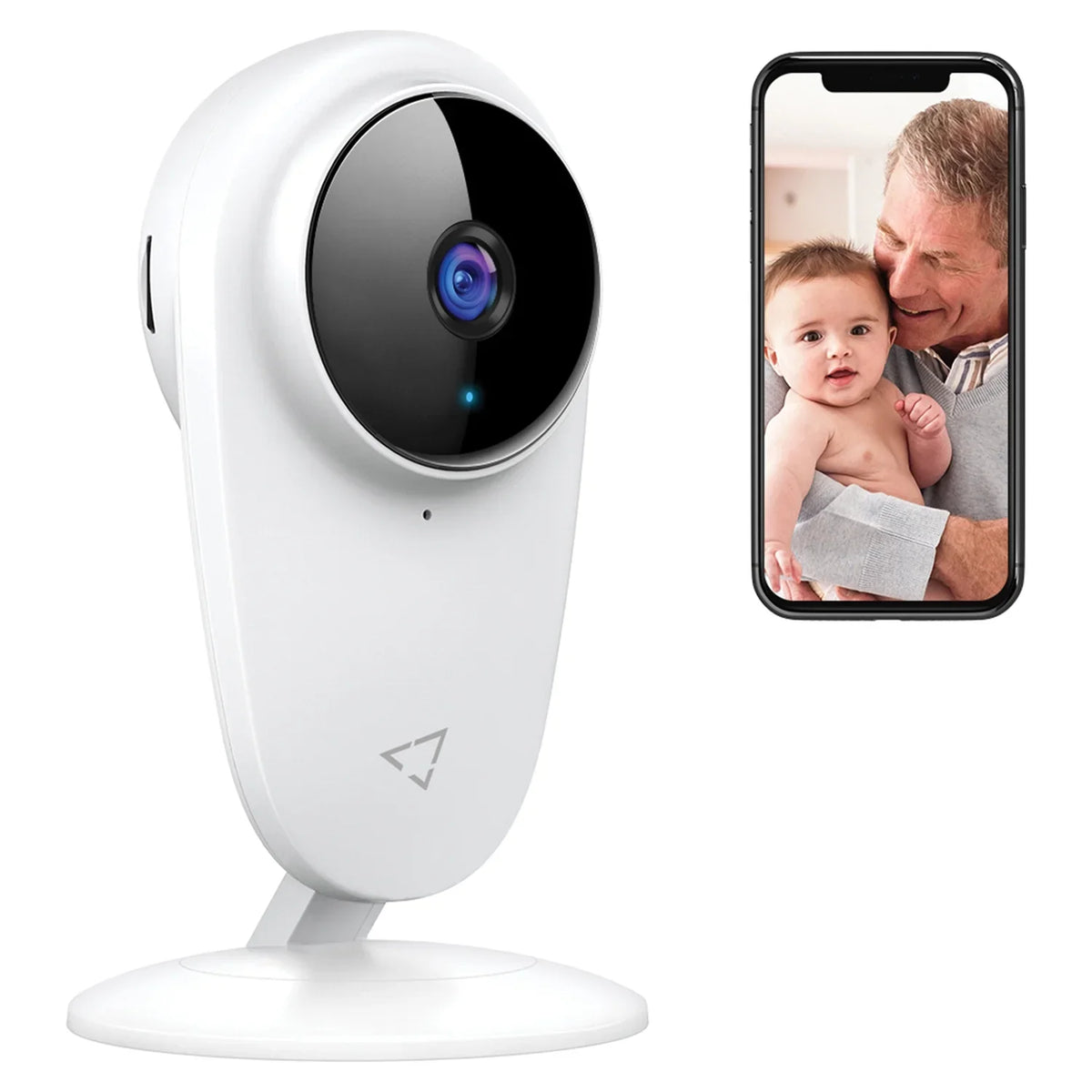 Indoor Smart Wi-Fi Pack Color Night Vision, Camera Enabled, 1080P Home White, Security with Victure 2