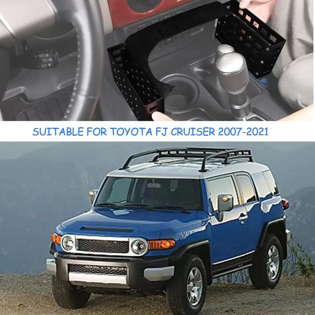 Box 5.3in,1PCS 2007-2021, Black,Height FJ with Toyot@ Car Compatible Shifter Cruiser Tinki Storage