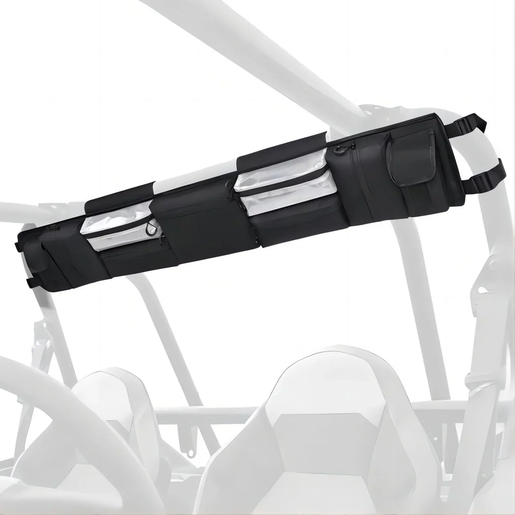 Multiple Compatible with Storage Organizer, UTV Bag Cargo MICTUNING Roll Gear Bag Rear Cage Tool Pockets