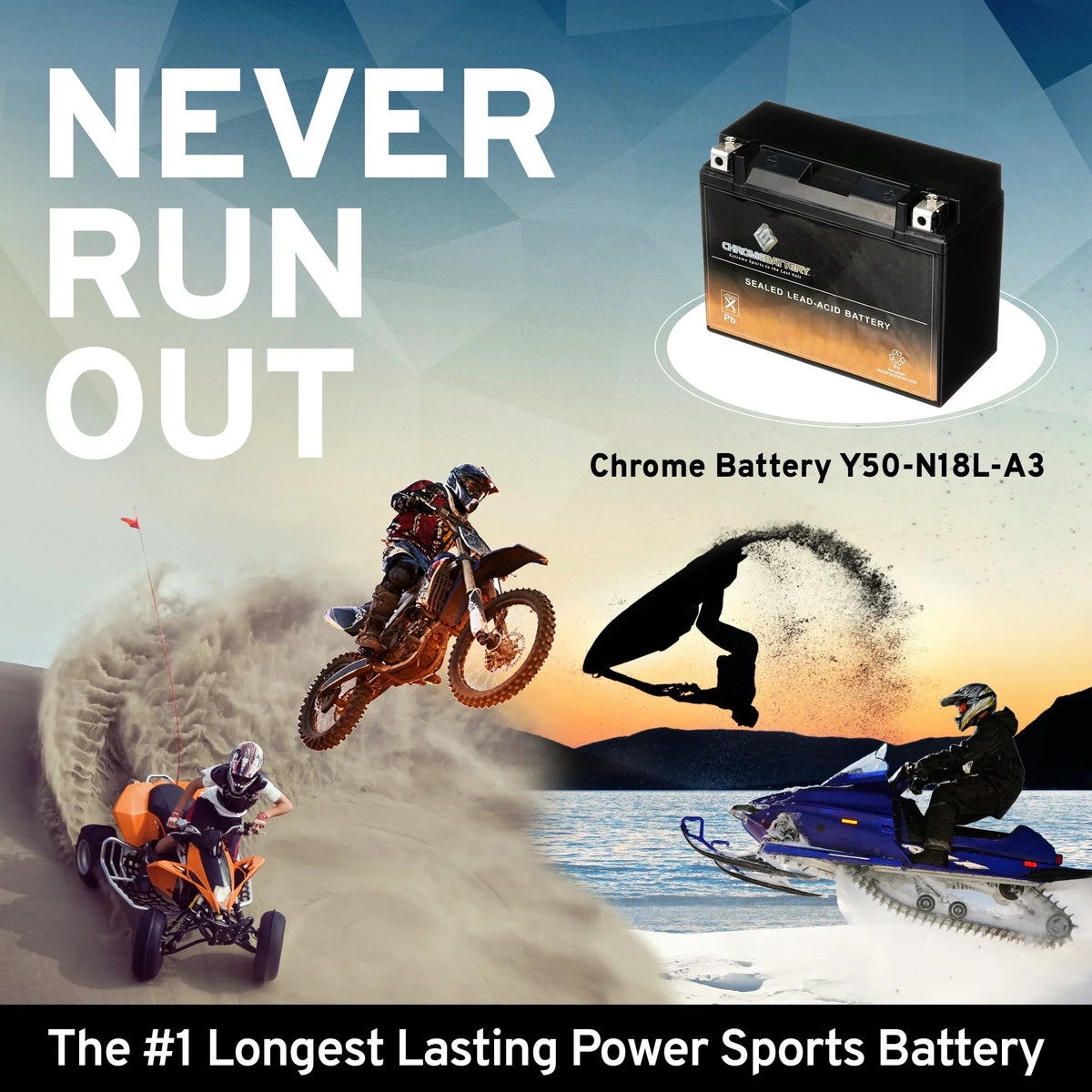 650 Prowler 260 (50-n18l-a3 Battery Cat Chrome Utv 2008 for Arctic Volt,20 Battery 12 Cca) 650cc Ah, Y50-n18l-a3