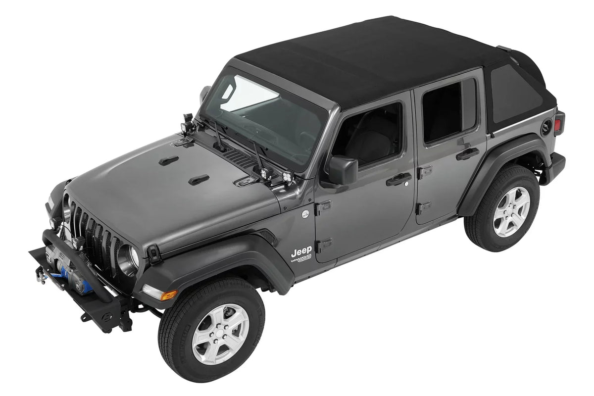 for (56863-17) Current, Model Twill Wrangler a JL, 2018 Trektop Bestop 4-Door Jeep to Black Years