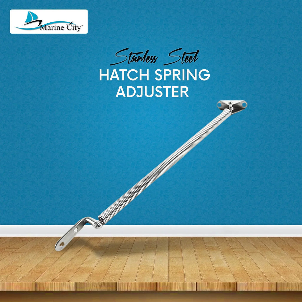 Hatch inches 10-1/4 10-1/4 U-Bolt Length: and with Adjuster inches or City Spring 8-1/4 Marine Stainless-Steel L-Shape Plate inches