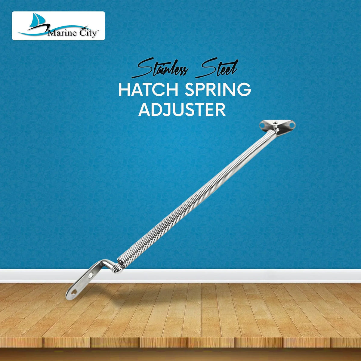 Hatch inches 10-1/4 10-1/4 U-Bolt Length: and with Adjuster inches or City Spring 8-1/4 Marine Stainless-Steel L-Shape Plate inches