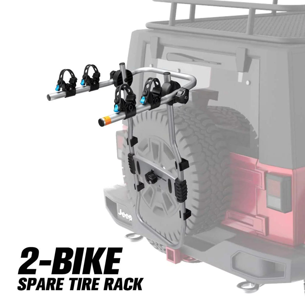 2 Rack Black Fieryred Bike 75 Pound On Bolt Capacity, Tire Spare w/