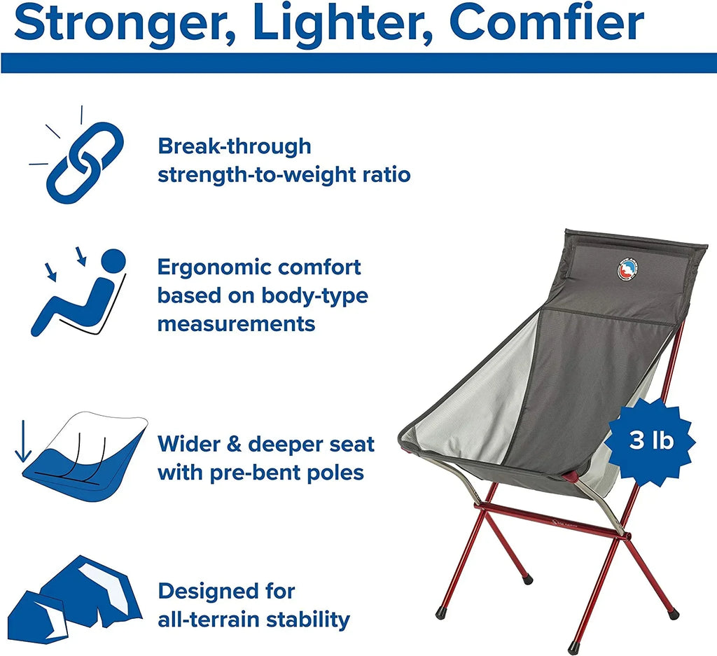 Camping Aircraft Six Wide With Aluminum Chair Frame High Chair - Camp