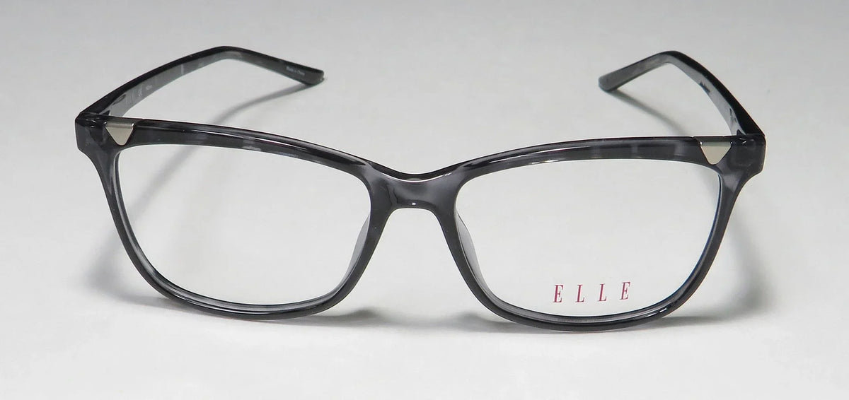 AFFORDABLE FRAME FULL-RIM CAT ELLE DESIGNER EYE LENSES NEW GRAY 13425 EYEGLASSES/SPECTACLES DEMO WOMENS/LADIES 53-15-140 BUDGET EYE CAT CASUAL