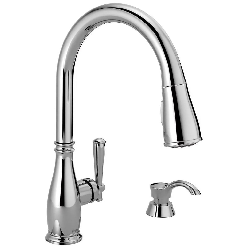 Chrome Kitchen One Handle Pulldown Charmaine Delta Faucet