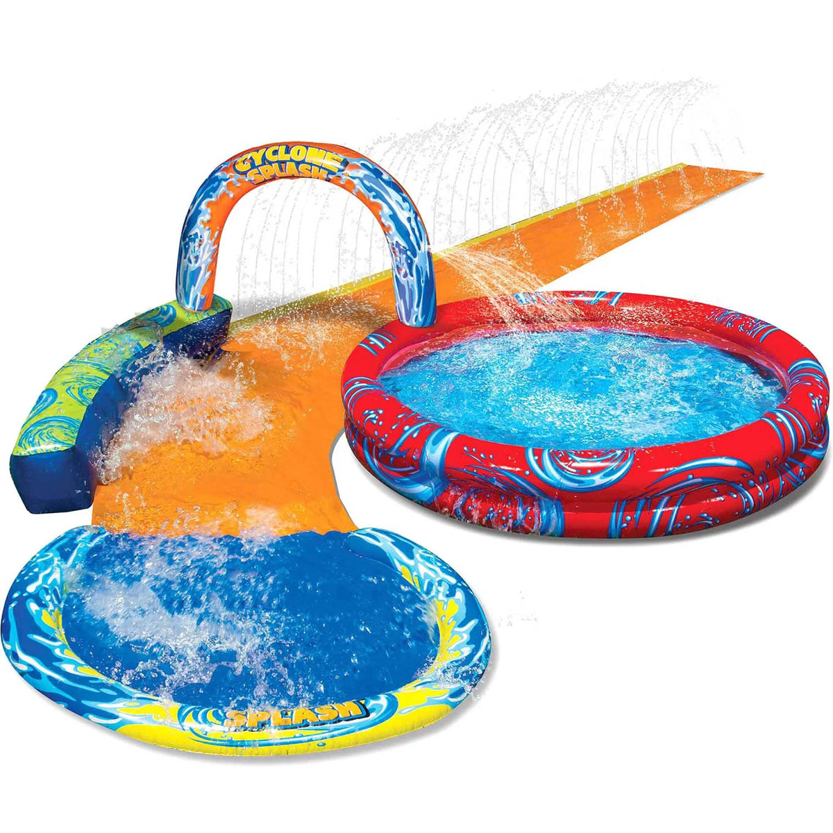 Pack Pool Splash & Bop Bumpers and Battle Banzai Gloves Inflatable Cyclone