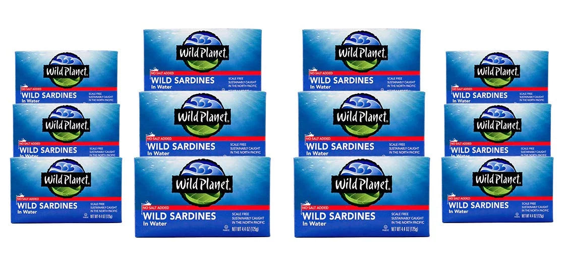 liquid Case Of In - Sardines Wild - Oz. 4.375 Planet 12