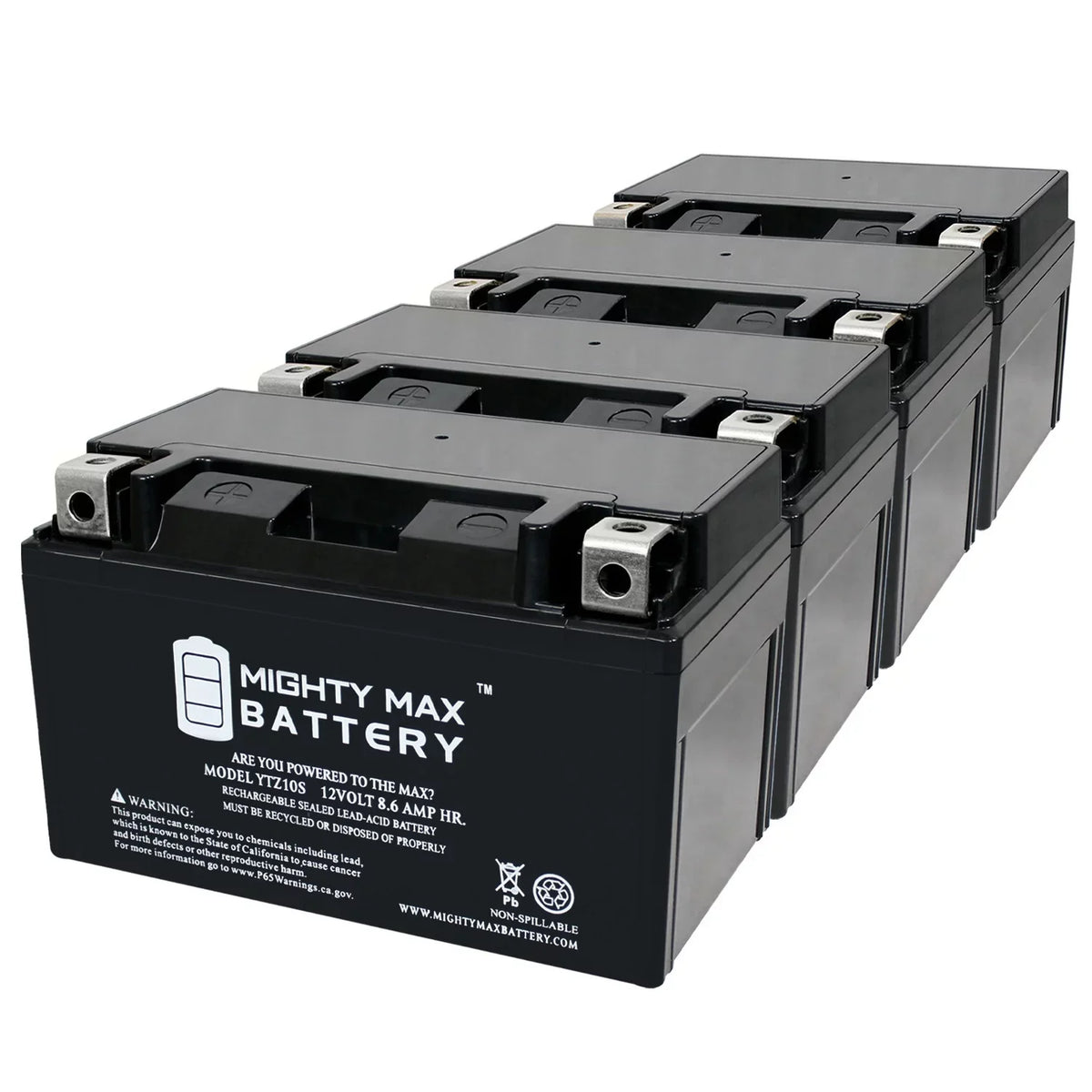 1000 Battery 8.6AH - YTZ10S 00-17 Pack with 12V Suzuki compatible Replacement GSX-R1000 4