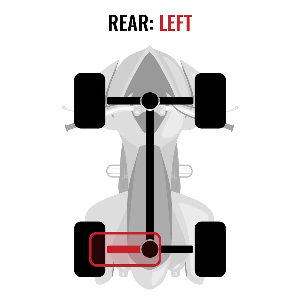 Commander with XT 1000 LTD - 4X4 2015 Left Rear Sixity Can-Am Axle compatible
