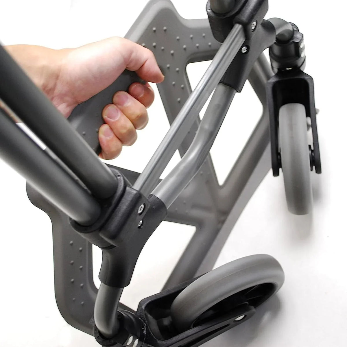 Hand 160Lb Handle, Luggage Truck MCI Cart Pack) (2 Folding Silver/Black Personal W/Telescoping Steel Capacity