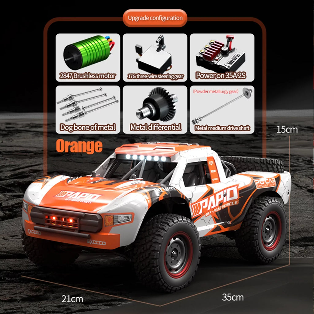 Proportional Pinnaco Off-road Brushless Control Car Remote Speed 4WD 2.4GHz 70km/h Truck