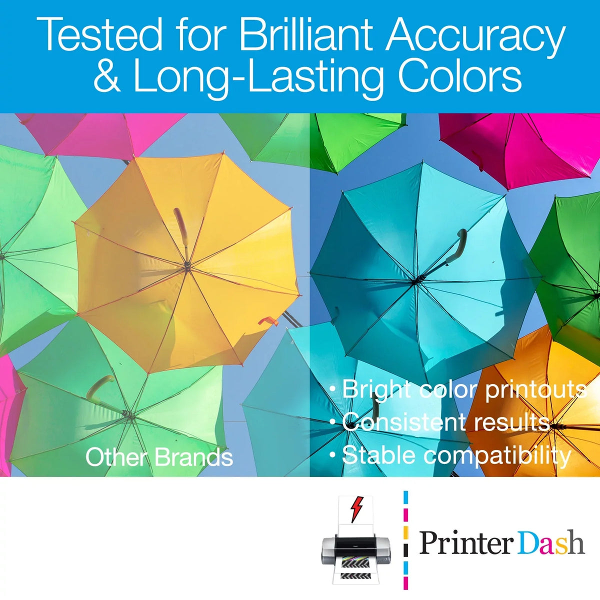 PrinterDash Pack (C13T157CMYLCLM) Inkjet R3000 for Combo (NO. Stylus 157) Photo Replacement (C/M/Y/LC/LM)