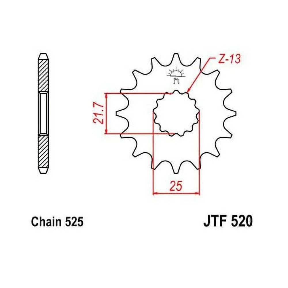 Rear GSX-R600 Street for Sprocket Front 2006-2010 SUZUKI Kit JT &