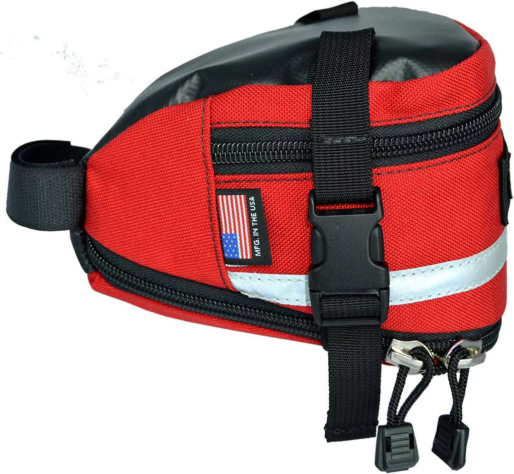 Lone Seat Deluxe Bag Peak Red Expandable Bicycle