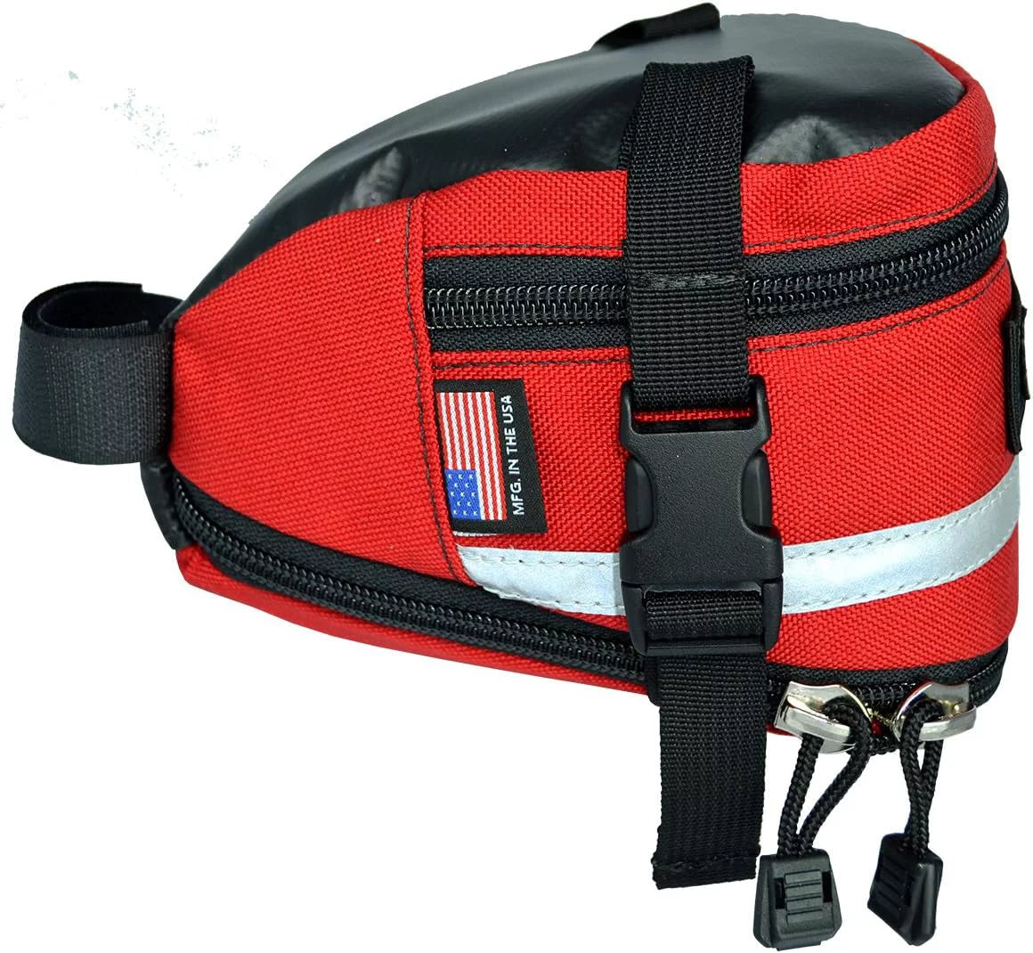 Lone Seat Deluxe Bag Peak Red Expandable Bicycle