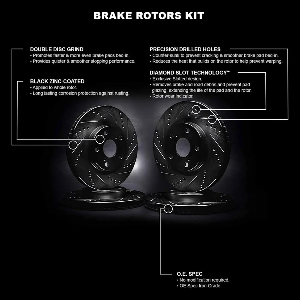 JAGUAR JAGUAR S, F-TYPE Whpn2 select: Fits Rotor 2018-2020 Concepts 20005 Brake R1 F-TYPE D/S R1 Concepts Black 2014-2017