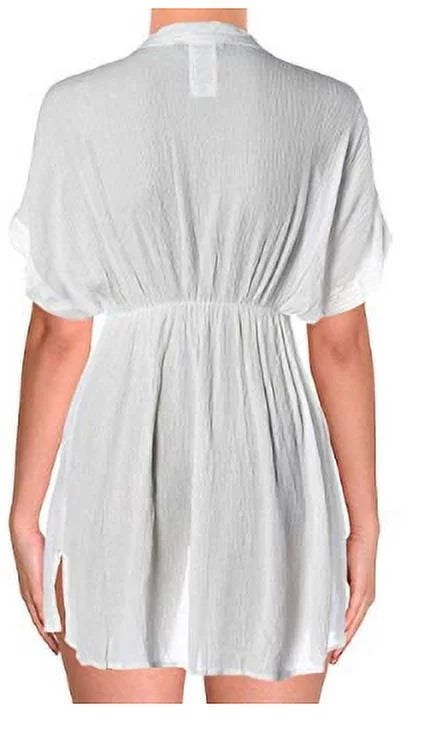 dimension Lauren Ralph Womens Crinkle Rayon Lauren outfit Cover-Up, Medium
