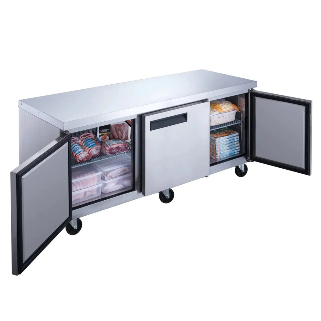 Worktop Freezer Kitchen WDUC72F 3 West Door Undercounter 72