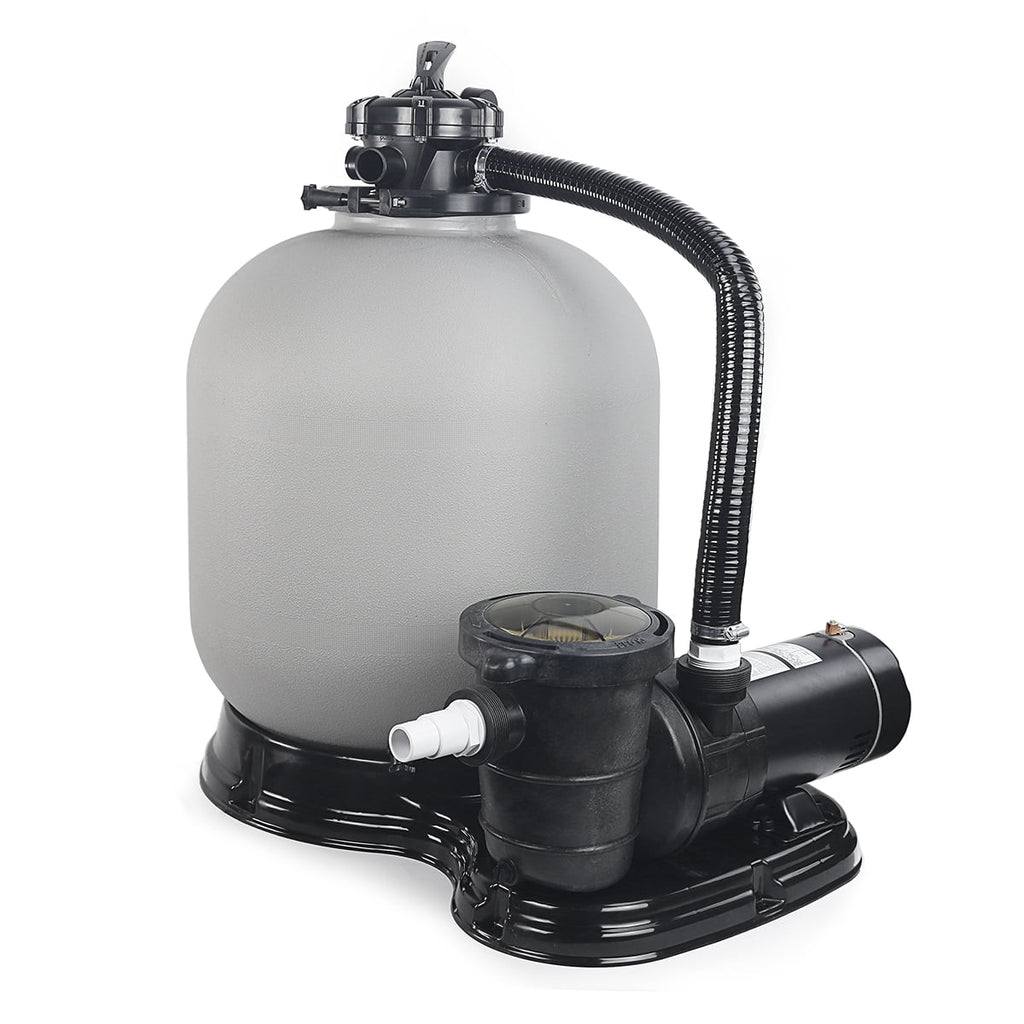 Filter Multi-Port Sand Pool 19" with 1.5HP System Filter 4500GPH Aboveground Set Pump XtremepowerUS inch
