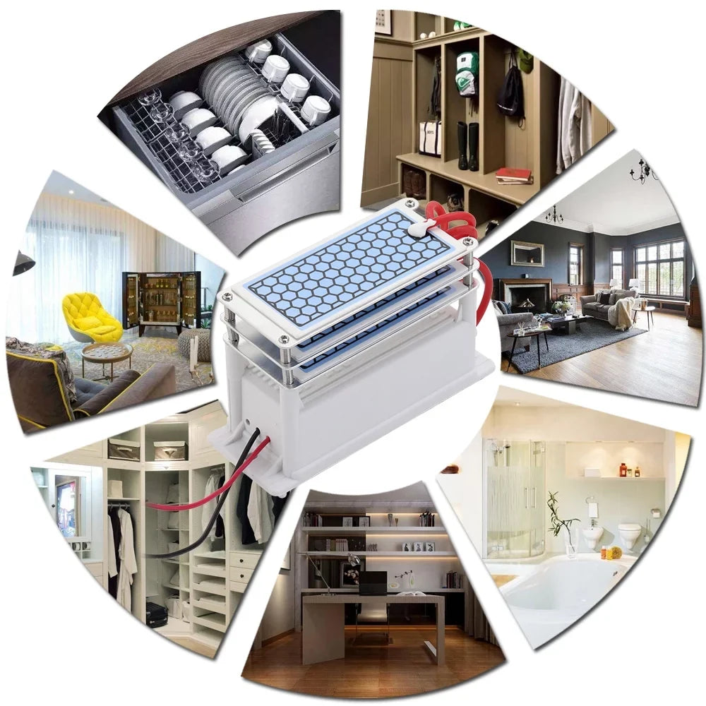 Long Portable 15g/h Integrated Tablets CACAGOO Generator Air Purifier Plate liquid Life Ceramic Three