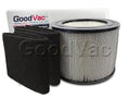 GoodVac Queen Filter + to 2 Replacement fit HEPA Prefilter Carbon Wraps Defender 4000 Filter