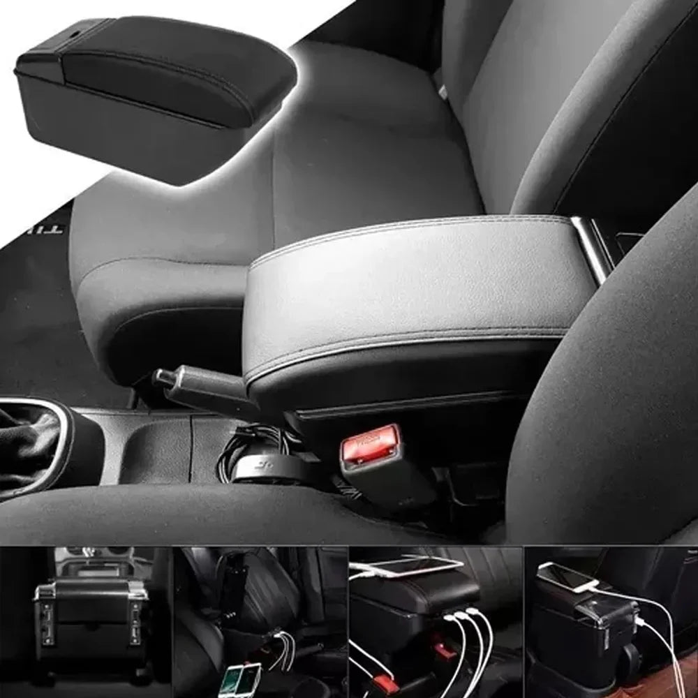 7 USB USB Cup Nebublu Leather Cushion Leather Rest Rest Cushion Universal Box 7 box,Box Armrest accessories: Cushion Universal 7 Car Car armrest Rest Universal