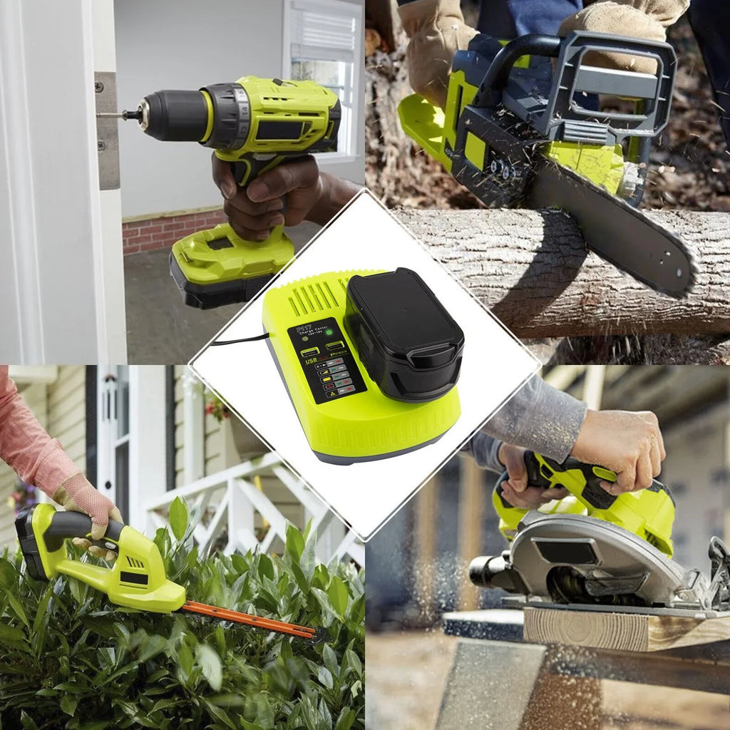 Charger 18Volt Capacity Battery High P106 Lithium-Ion RYOBI 18V For US P117 P108
