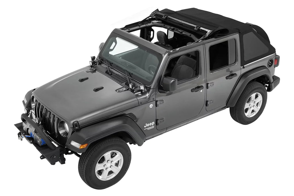 for (56863-17) Current, Model Twill Wrangler a JL, 2018 Trektop Bestop 4-Door Jeep to Black Years