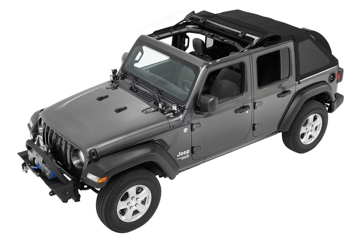for (56863-17) Current, Model Twill Wrangler a JL, 2018 Trektop Bestop 4-Door Jeep to Black Years