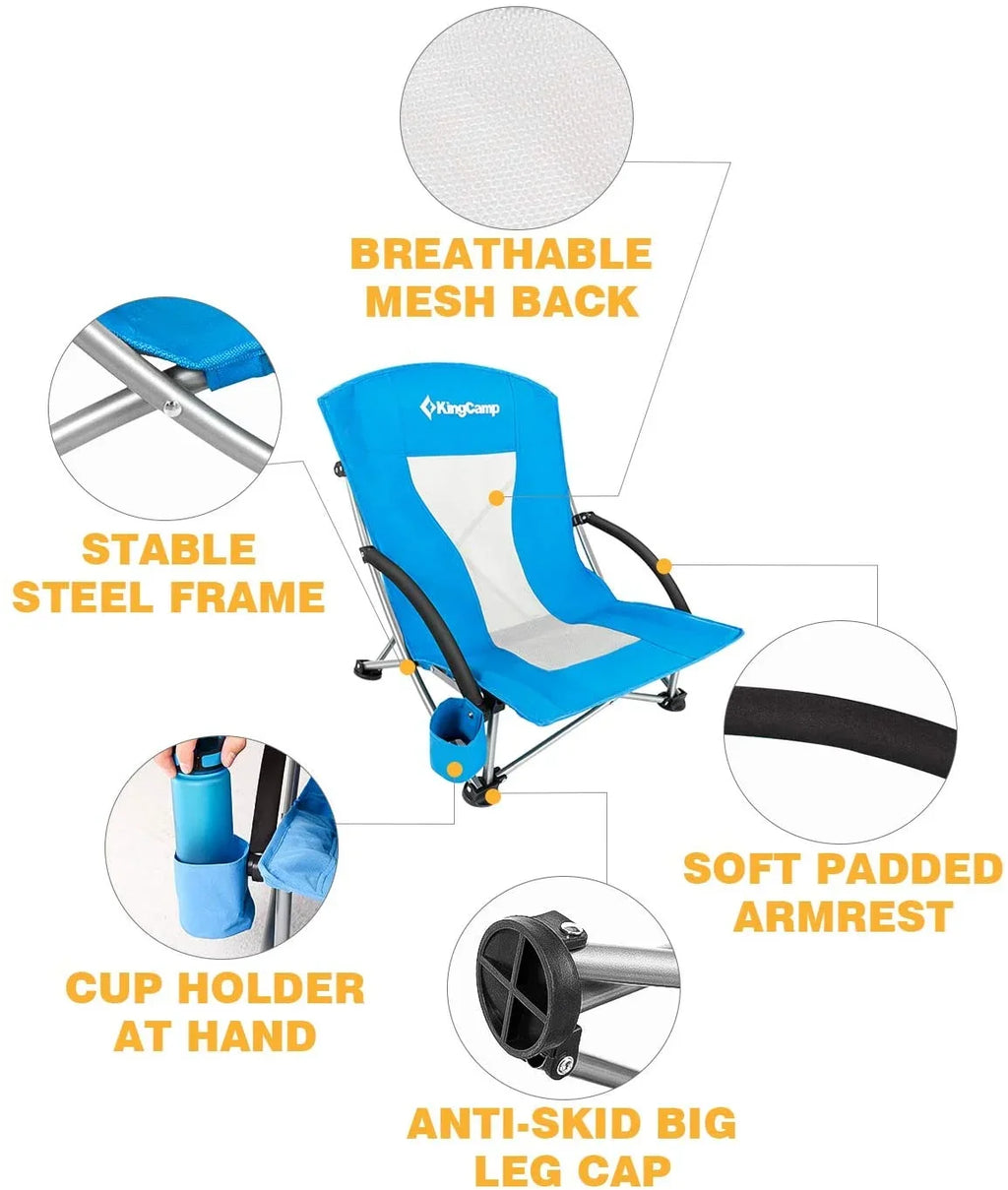 Concert pack 2 Chair Chair, Back Camping Camping ingCamp High of Folding Beach