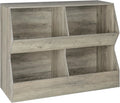 Organizer, Toy for Storage Long, Bedroom, Gray Wooden Book Toy Cubby Toy Toddler Bookcase, 39.4" Kids Nursery, Wash 4 , JIAH Hallway, Children School, Shelf Cabinet, Storage