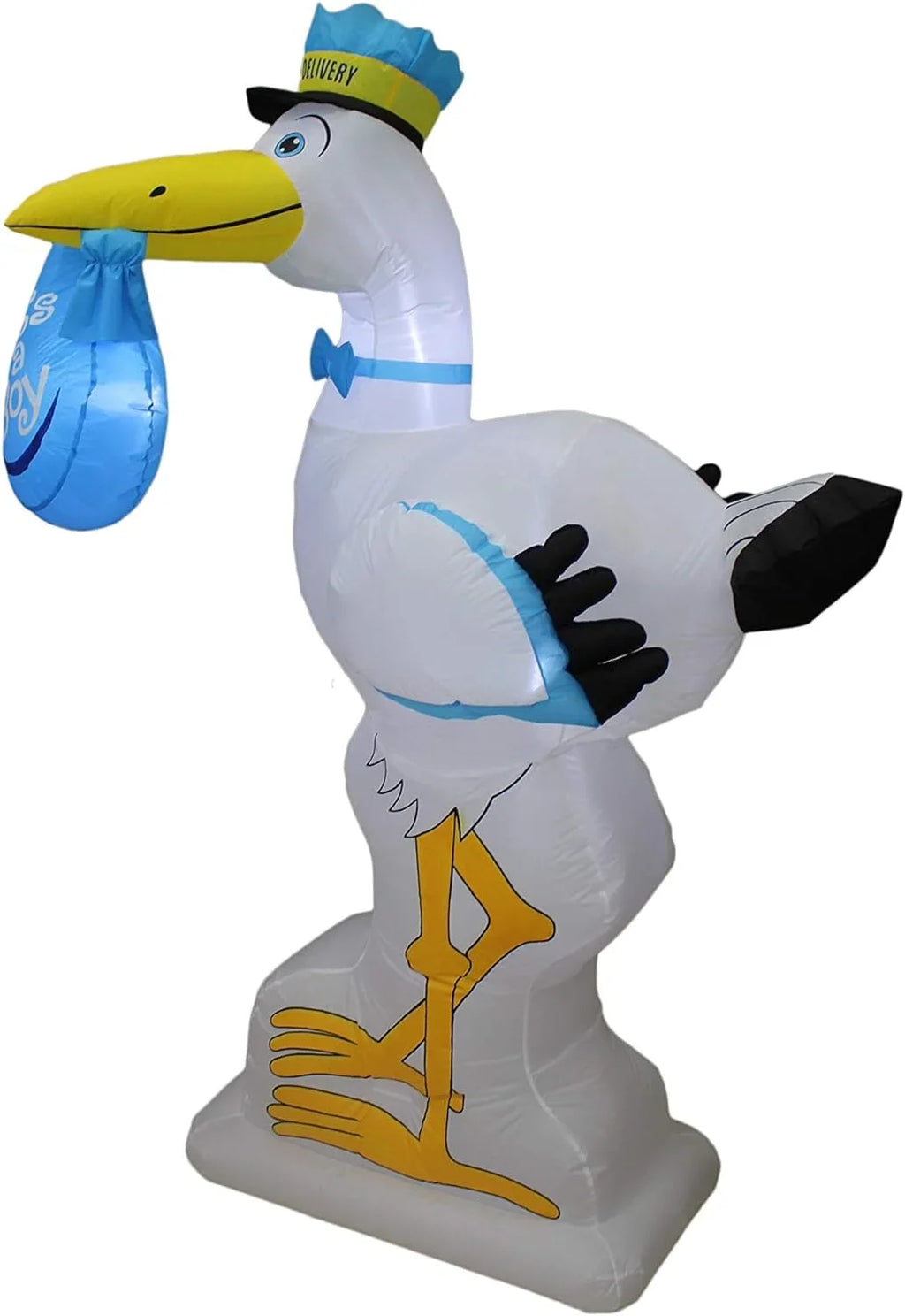 Blue Garden Boy For Announcement Indoor Party Home Lights Lighted Decoration Tall Celebration Foot Baby LED exterior Yard Baby Stork Lawn A Inflatable Prop Delivery Special 6 Shower It's Blowup