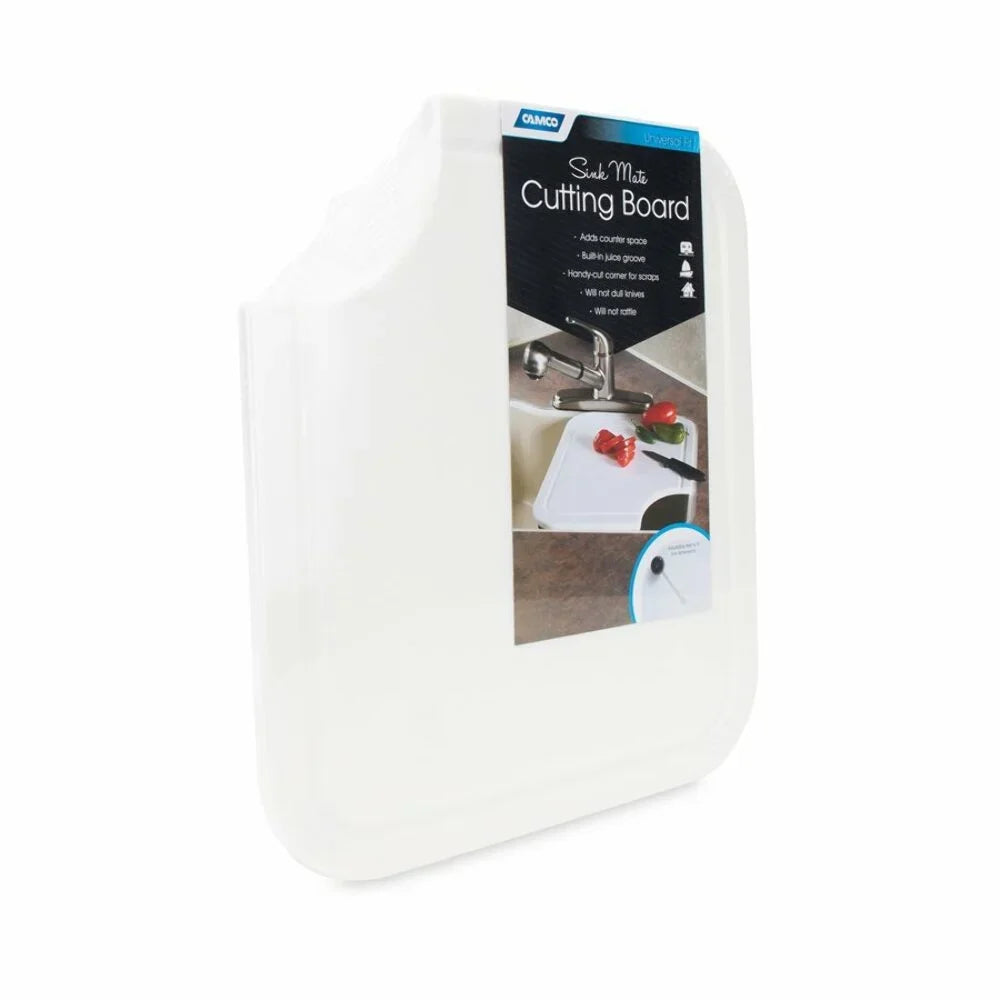 White Camco - Figured Board Polyethylene Cutting 43857