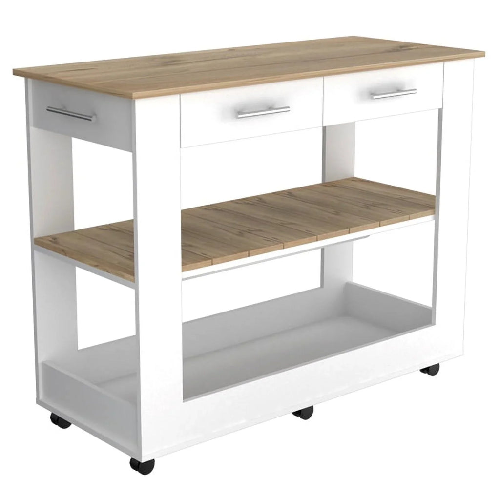 Wood Home and Island Set 2-Piece Sink Kitchen Utility with Square