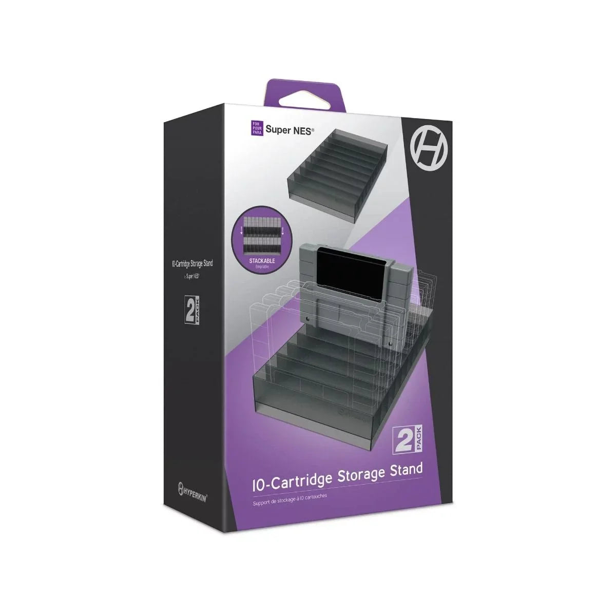 Hyperkin Nintendo (2 for 10-Cartridge Storage Pack) SNES Stand