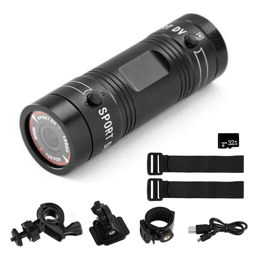 SIUKE Htovila Camcorder,Camera Bike Camera 6588 Camera exterior Helmet 120° Dazzduo Wide Camera Adventures Waterproof Waterproof