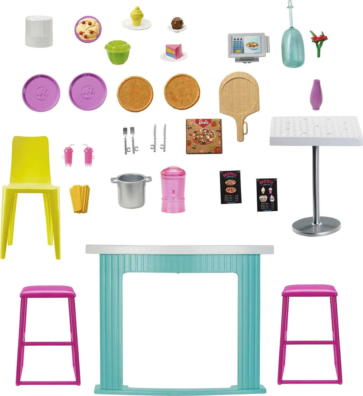for Year Restaurant Olds Pieces to Barbie Cook Grill 3 7 Gift with Playset 30+ ‘n