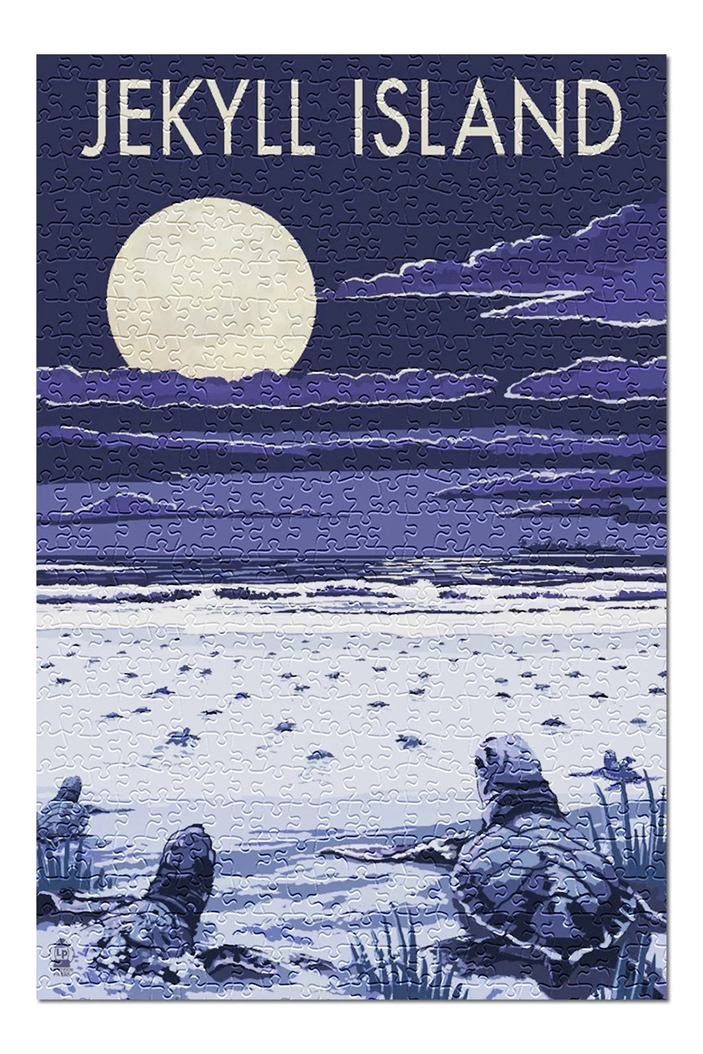 Night Sea for Adults (19x27 USA) Made Piece Puzzle Turtles at Hatching Jekyll Premium in 500 and Island, Jigsaw Family, inches, Georgia,
