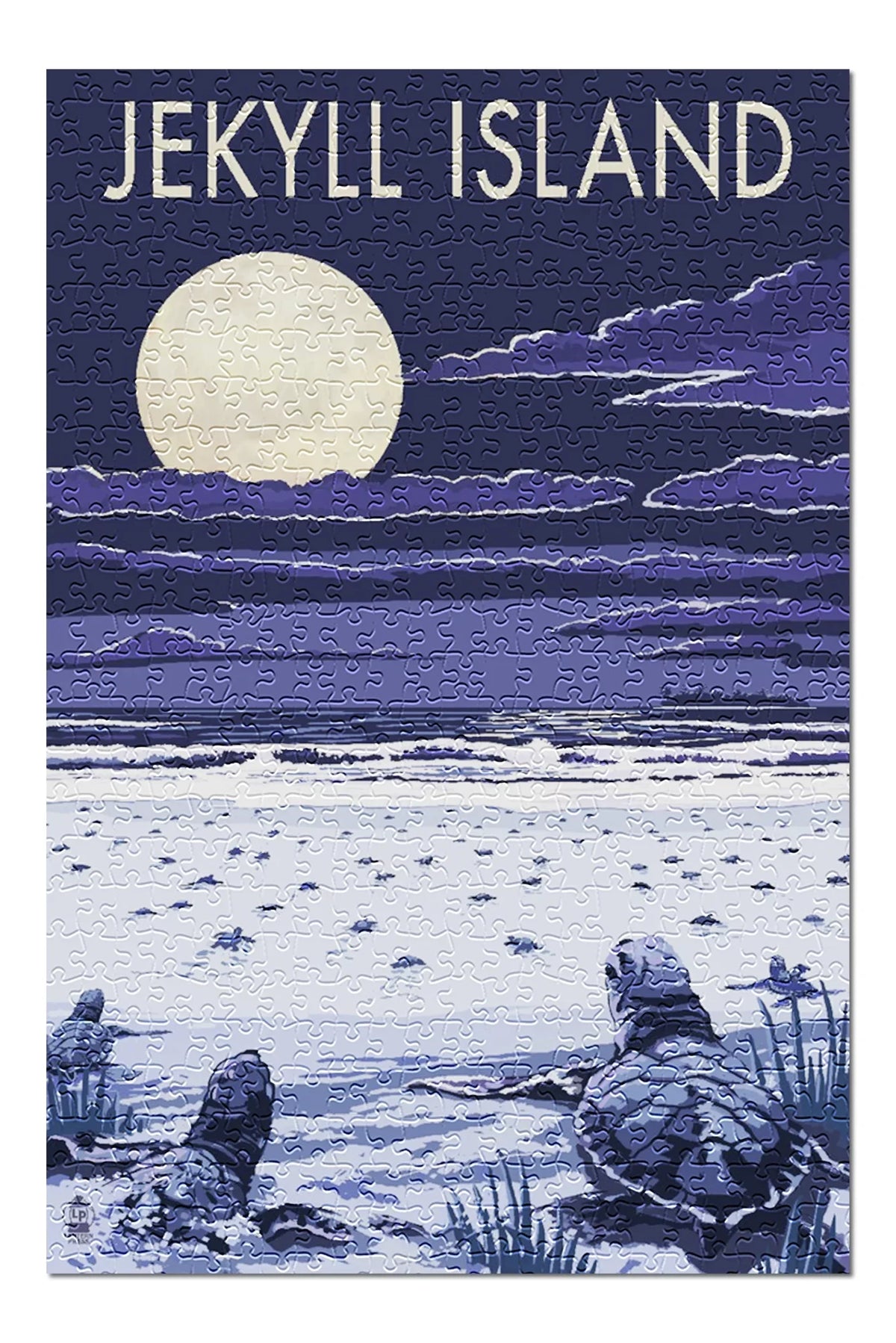 Night Sea for Adults (19x27 USA) Made Piece Puzzle Turtles at Hatching Jekyll Premium in 500 and Island, Jigsaw Family, inches, Georgia,
