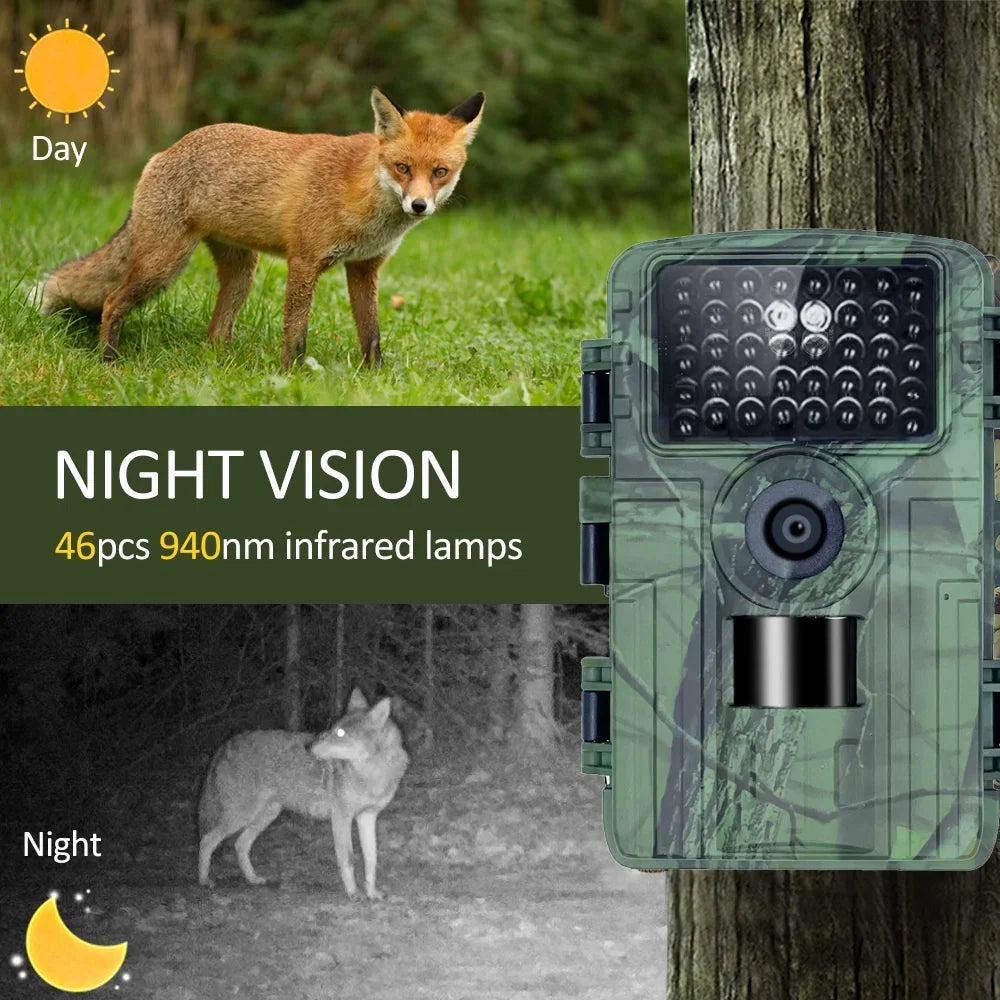4K Camera Hunting 32MP HD exterior Trail Motion Bluetooth Wifi Vision Activated Wildlife Night Camera Camera Hunting WIFI IR Hunting Waterproof