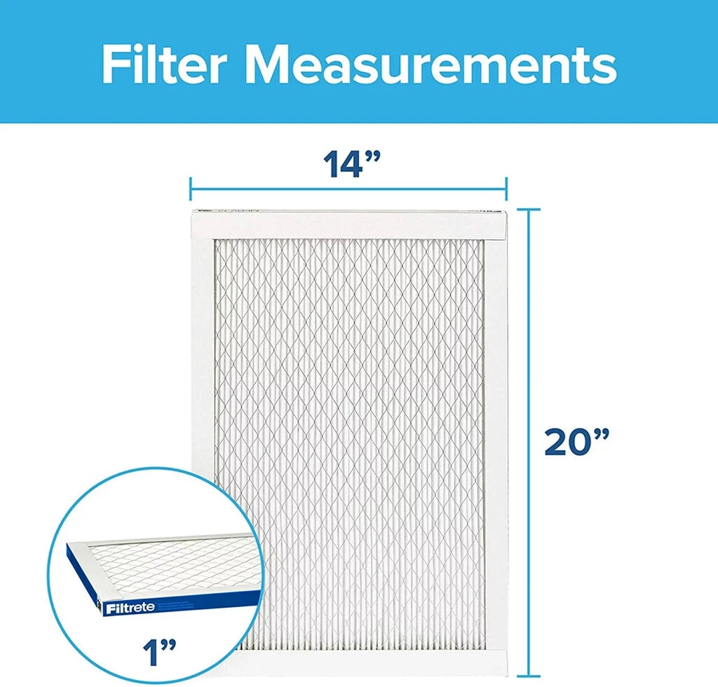 6-Pack 19.81 Furnace Air 2200, dimensions Elite (exact MPR Healthy x x 14x20x1, Allergen, AC Filtrete 13.81 Living Filter, 0.78)