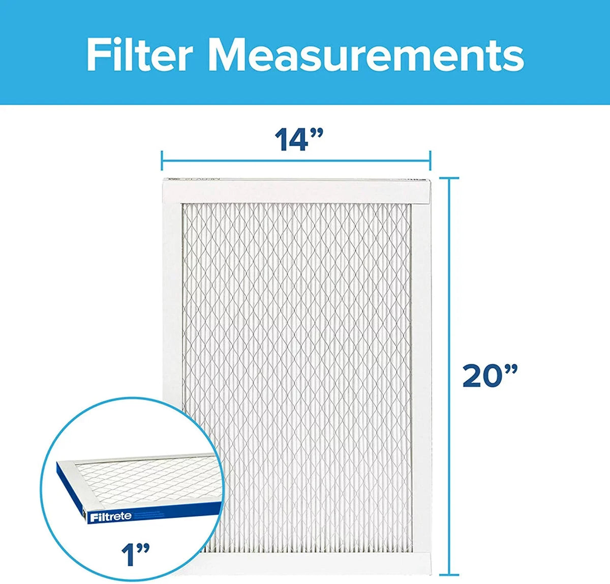 6-Pack 19.81 Furnace Air 2200, dimensions Elite (exact MPR Healthy x x 14x20x1, Allergen, AC Filtrete 13.81 Living Filter, 0.78)
